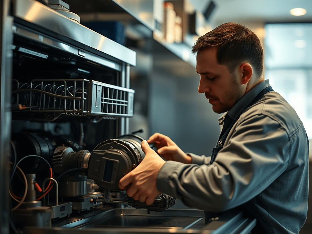 Profesjonalny serwisant zmywarek